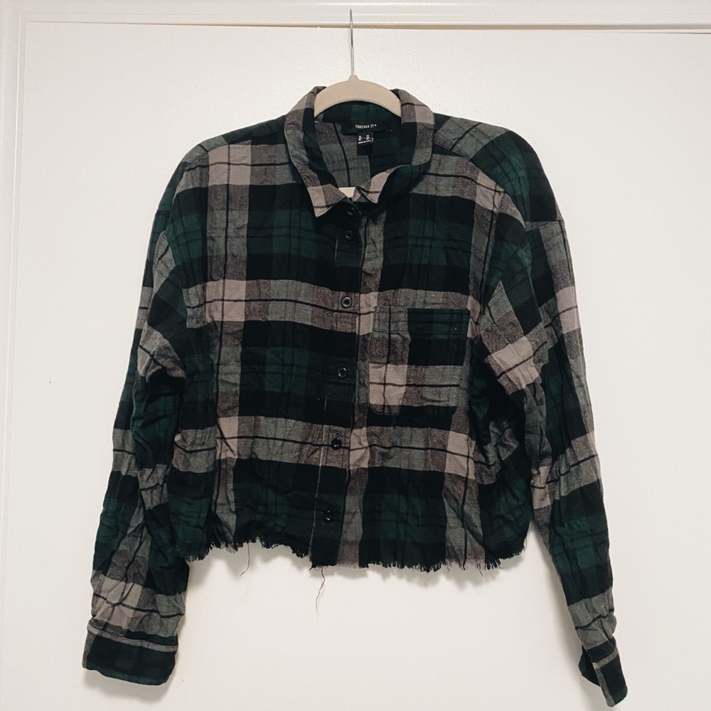 Cropped flannel